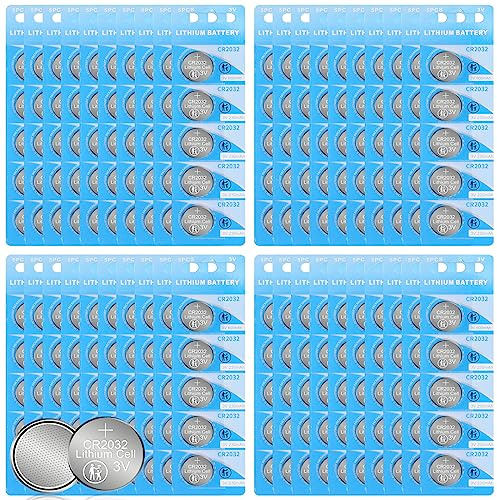 WANZELONYO CR2032 Batterie CR2032 3V Lithium Knopfzelle 230mAh 200 Stück
