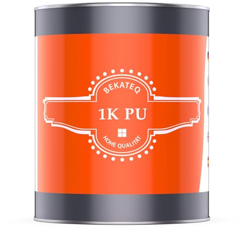 BEKATEQ 1K PU Bodenversiegelung RAL7016 Anthrazitgrau 2kg I Bodenbeschichtung & Versiegelung für Beton, Steinteppich, Holz, Dach & Fliesen I elastisch, hitzebeständig & schnelltrocknend BK-635PU