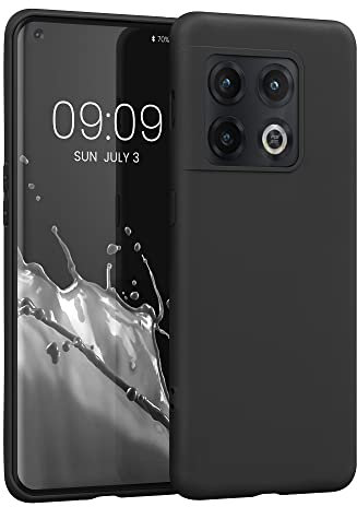 kwmobile Custodia Compatibile con OnePlus 10 Pro 5G Cover - Back Case per Smartphone in Silicone TPU - Protezione Gommata - nero matt
