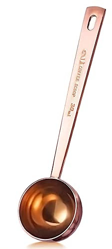 Rose Gold Coffee Scoop 2 Tbsp Long Handle Measuring Coffee Spoon Stainless Steel 2 Tablespoon for Ground Coffee/Coffee Bean Tea Powder