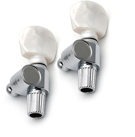 ZUOMU Banjo 5th Geared Tuner Tuning Peg Machine Heads Mit Knopfchrom Gitarren-Mechaniken