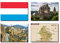 Luxemburg-Kühlschrankmagnete, 4 Stück
