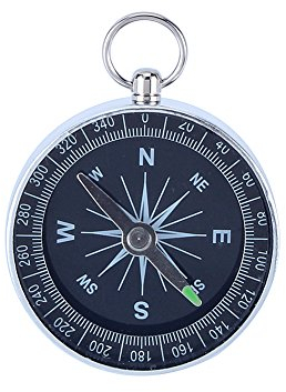 Kompass Navigation f¨¹r Wandern, Moderne Magnetische Tragbare Tasche Kompass, Wasserdicht Silber Aluminium Kompasse Navigation f¨¹r Outdoor Camping Wandern Sport, Compass
