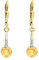 My Gold Citrin Ohrhänger Ohrringe Gold 333 Gelbgold (8 Karat) Mit Zirkonia Hängend Hänger 30mm x 6mm Kaydence O-07566-G301
