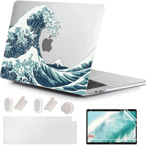 MUSHUI 4 in 1 Custodia per MacBook Air 15 Pollici 2025 2024 2023 Modello M2 A2941 M3 A3114 M4 A3241, Plastica Copertina Rigido Cover per Air con 15,3 Retina Display + Copritastiera, topcase4