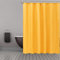 BSLINER Duschvorhang aus Stoff mit Saum, beschwerter Boden, orange-gelb, wasserdicht, 12 rostbeständige Ösen, Hotelqualität, 183 x 183 cm, maschinenwaschbar