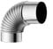 FUBESK Tubo de codo de tamaño múltiple Tubo de estufa de 45 grados 90 grados Chimenea de acero inoxidable 9090/9045 (80 mm)