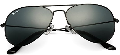 Pro Acme Polarised Sunglasses Women Men Classic Pilot Sunglasses 100% Real Glass UV400 Lens(Black Frame | Black Grey Lens)