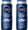 NIVEA MEN Gel douche 3-en-1 Protect & Care (1 x 500 ml), Gel douche homme à l’aloe vera, Soin nettoyant pour homme visage, corps et cheveux (Lot de 2)