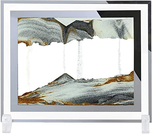 Peinture de sable mouvant, sablier, Image d'art de sable en mouvement, ornements de peinture de sables mouvants en verre 3D, image d'art de sable dynamique, peinture de sable qui coule, image d'art de