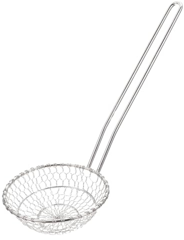 PRETYZOOM 2 Piezas Colador Utensilio De Cocina Pasta Vegetariana Cuchara Para Espumar Grasa Espumadera De Cocina Fideos Fetuccini Skimmer De Araña Acero Inoxidable Manual Sartén