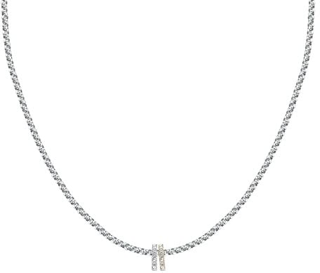 Morellato Damen-Halskette aus Stahl, Kristalle, Kollektion Drops, Geschenkidee - SCZ1354, Legierter Stahl, Kristall