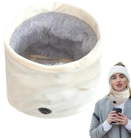 lanliflying Beheizter Halstuch, tragbar, USB-beheizt, 5 V, Niederspannung, beheizter Nackenwärmer, thermischer Kälteschutz, Nackenbandage für Männer und Frauen, ideal für Winterreisen, Outdoor
