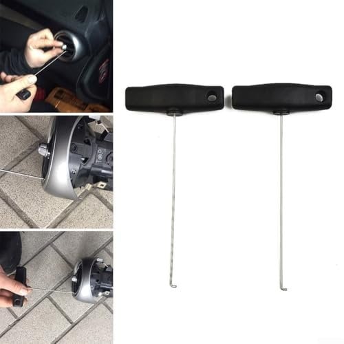 2 PCS Tacho Ausziehhaken für MercedesBenz, Edelstahl Tacho Ausziehhaken Extraktor Werkzeug Set, Instrument Cluster Ziehhaken Set