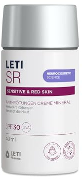 LETI SR Anti-Rötungen Creme Mineral SPF 30 – Hautberuhigende, angenehm leichte Tagespflege bei sensibler oder geröteter Haut