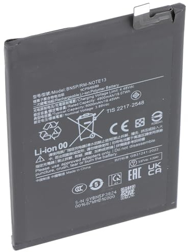 Akku kompatibel mit Xiaomi Redmi Note 13, Li-Polymer, 3,89V, 4900mAh, 19Wh, ohne Werkzeug