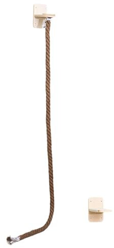 MagiDeal Wall Mount Cat Tree with Climbing Rope Cat Tower for Kittens Flexible Simple Assembly Accessory Resting Platform Rope,Brown,200cm