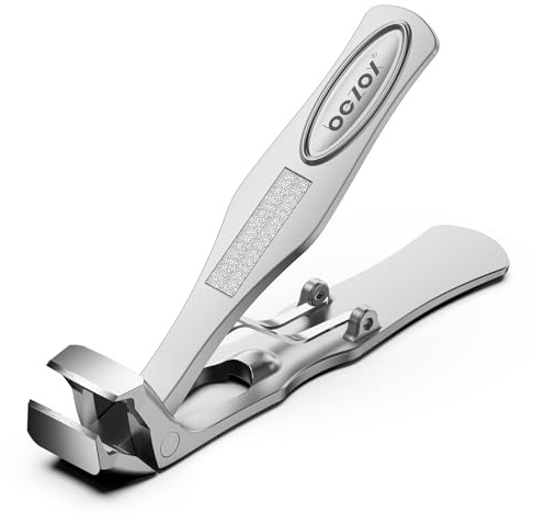 Winkelkopf Nagelknipser Fußnägel -Ergonomischer Nagelknipser mit Auffangbehälter Nagelzwicker für Dicke Nägel Premium Stahl- Nail clipper
