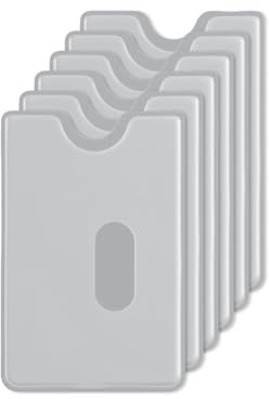 wilcractk PVC Kartenhülle Transparent, Ultra Dünn und Kratzfest, 6 Stück, Schutzhülle für Kreditkarten, Ausweise und EC-Karten, Praktisch, Langlebig und Ideal für den Alltag