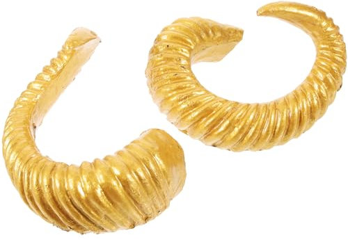 INOOMP 1 Pair Sheep Horn Headband for DIY Halloween Costumes Lightweight Artificial RAM Horns for Parties Festivals and Cosplay for Creative Dress Up and Photo Opportunities