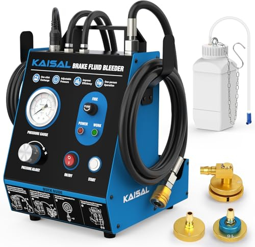 KAISAL Purgador de Frenos Eléctrico, 220V Pulso Brake Bleeder Kit