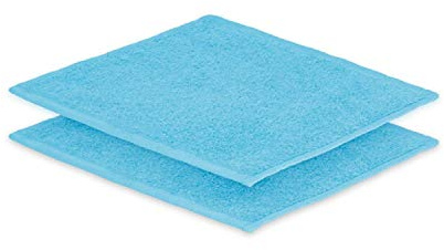 EXKLUSIV HEIMTEXTIL 2X Seiftuch 30 x30 cm Türkis 500 g
