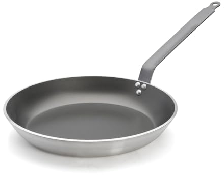 De Buyer - Poêle ronde antiadhésive CHOC en aluminium - Diamètre 36 cm -, Gris
