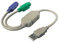 USB Adapter für Maus und Tastatur / USB A auf 2 x PS2 Adapter [PC]