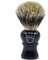 Parker Safety Razor Lange Loft 100% Pure Badger Borste Rasierpinsel mit Griff aus Ebenholz & Free Stand Schwarz