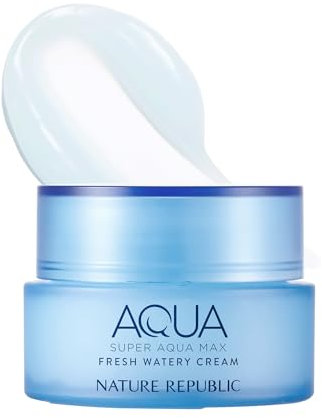 Nature Republic Super Aqua Max Fresh Watery Cream for Oily Skin, 245 Gram