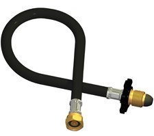 Miriad Caravan Motorhome Propane Pigtail Gas Hose Connector 750mm Black Single Item