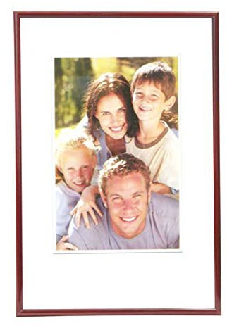discountoase Moderne Kunststoff Bilderrahmen Fotorahmen 9x13 bis 40x50 cm versch. Farben (10x15, Bordeaux-Rot)