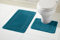 Olivia Rocco Miami 2 Piece Bath Mat & Pedestal Set, Non Slip Bathroom Set (Teal)