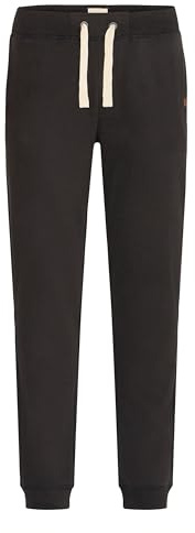 Blend BHTilo Herren Sweatpants Jogginghose Sporthose mit Fleece-Innenseite Kordelzug Eingrifftaschen Baumwollmischung Regular fit, Größe:L, Farbe:Black (70155)
