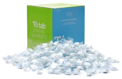 Irisana - Komprimierte Tücher in Tablettenform - 500 Einheiten - Hypoallergen - Hergestellt aus Bambuszellstoff - Ökologisch - Biologisch abbaubar - Reinigungsmittel