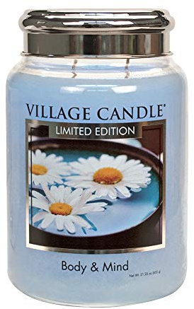 Village Candle Body & Mind Duftkerze im Glas, groß, 740 ml