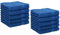 Betz 10 Stück Seiftücher Seiftuch Seiflappen Set Palermo 100% Baumwolle Größe 30x30 cm (blau)