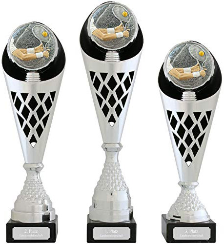 Pokal S Tennis Serie Verdun Trophäe Silber groß mit Gravur