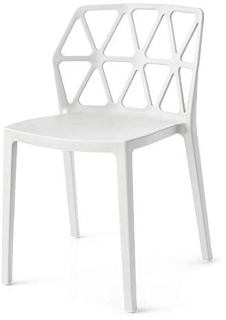 Stuhl Modell ALCHEMIA aus Polypropylen, Set mit 4 Stück, erhältlich in 6 Farben (weiß)