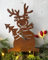 LB H&F Lilienburg Rentier Weihnachtsdeko Elch Roststecker Rost Metall Gartenstecker wetterfest (Elch)