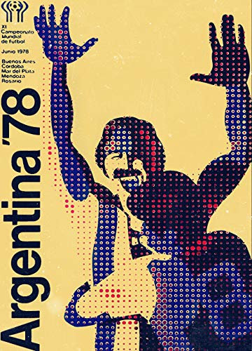 Coupe Du Monde Affiche Football Mascotte Rétro Impression Jet D'Encre Affiche Toile Murale Sans Cadre Peinture N1388 40X60Cm