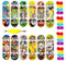Mitgebsel Kindergeburtstag, 12 Stück Spielzeug-Finger-Skateboard-Griffbretter mit 32 Rädern und Mini-Schraubendreher, Geschenke für Kinder, Kindergeburtstag Gastgeschenke