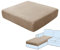 SHUOJIA Sofa-Sitzkissenbezüge, Sofakissen-Bezüge Stretch-Samt,Sitzkissenschutz,Couchkissen-Bezüge Ersatz Für Individuelle Kissen Mit Elastischem Stoff (Camel,Chaise Longue)