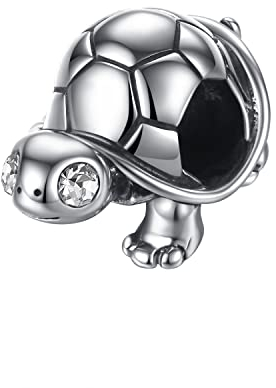 Eusense Charm Schildkröte Pandora Bead Schildkrot Charms Silber 925 für Europäisch Anhänger Armband