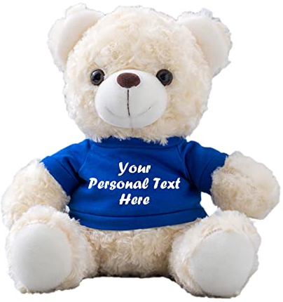 Personalisierter Geschenke Teddybär mit Text als ValentinsGeschenke für sie Geschenke für Männer Weihnachten Geburtstagsgeschenk für Männer Es Mir Leid Geschenke für sie (20cm)