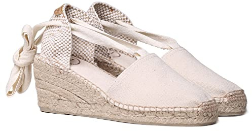 Toni Pons Valencia - Vegane Keil-Espadrille für Damen Baumwoll-Canvas.