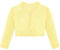 Lilax Little Girls' Knit Long Sleeve Button Closure Bolero Cardigan Shrug (7 Years, Yellow)