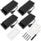 4 Pezzi 18650 Supporto Batteria, KUOQIY 2 x 3.7V Portabatterie con Presa USB Femmina e Interruttore On/Off e Coperchio, con 2 Pezzi Custodia Batteria in Plastica e Cacciaviti e Viti