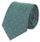 WANYING Grün 8cm Krawatte Binder Schlips Herrenmode Jacquard Gewebte Standard Krawatte Business Casual Formell Hochzeit Party Retro - Dunkelgrün Gepunktet