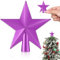 5,9 cm Mini-Weihnachtsbaumspitze, kleiner Weihnachtsstern, Mini-Weihnachtsbaum, Sternspitze für Weihnachten, Party, Urlaub, Heimdekoration (plattiertes Lila)